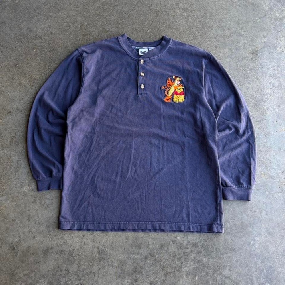 90s disney winnie pooh tigger henley‎